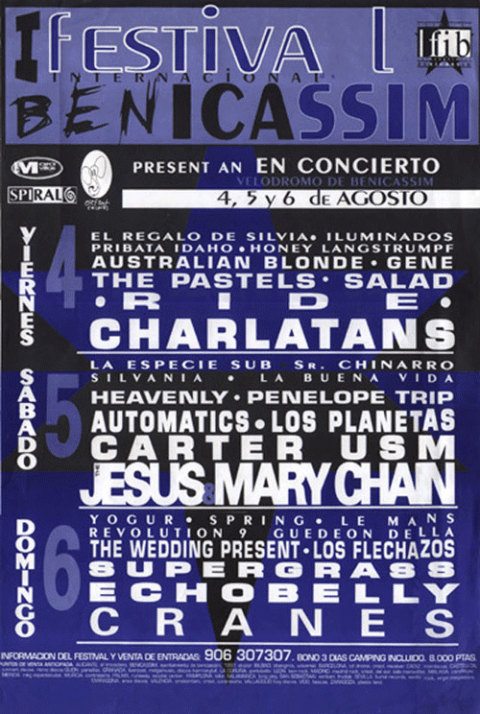¿Sabes cuál es el cartel de la primera edición de tu festival favorito? 7 ¿Sabes cuál es el cartel de la primera edición de tu festival favorito? 7