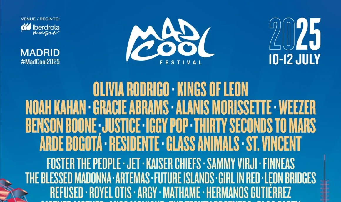 Horarios Mad Cool 2025